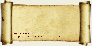 Jesenka Dancer vizit kartica